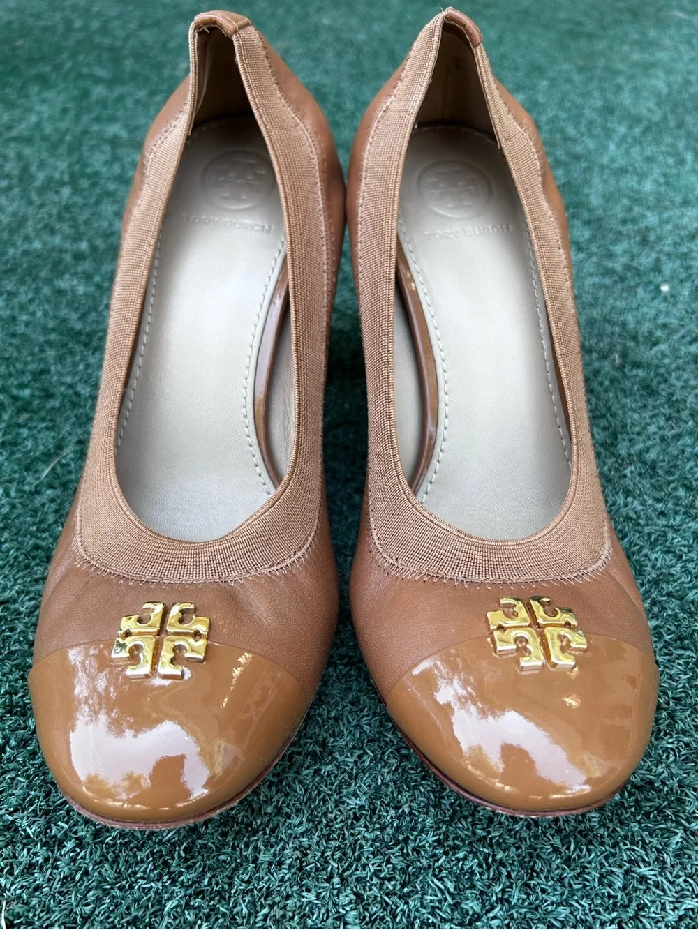 Tory Burch Jolie Pump Leather Tan 6.5